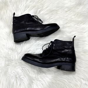 Anna Fidanza Vera Pelle Leather Bootie Sz 7.5